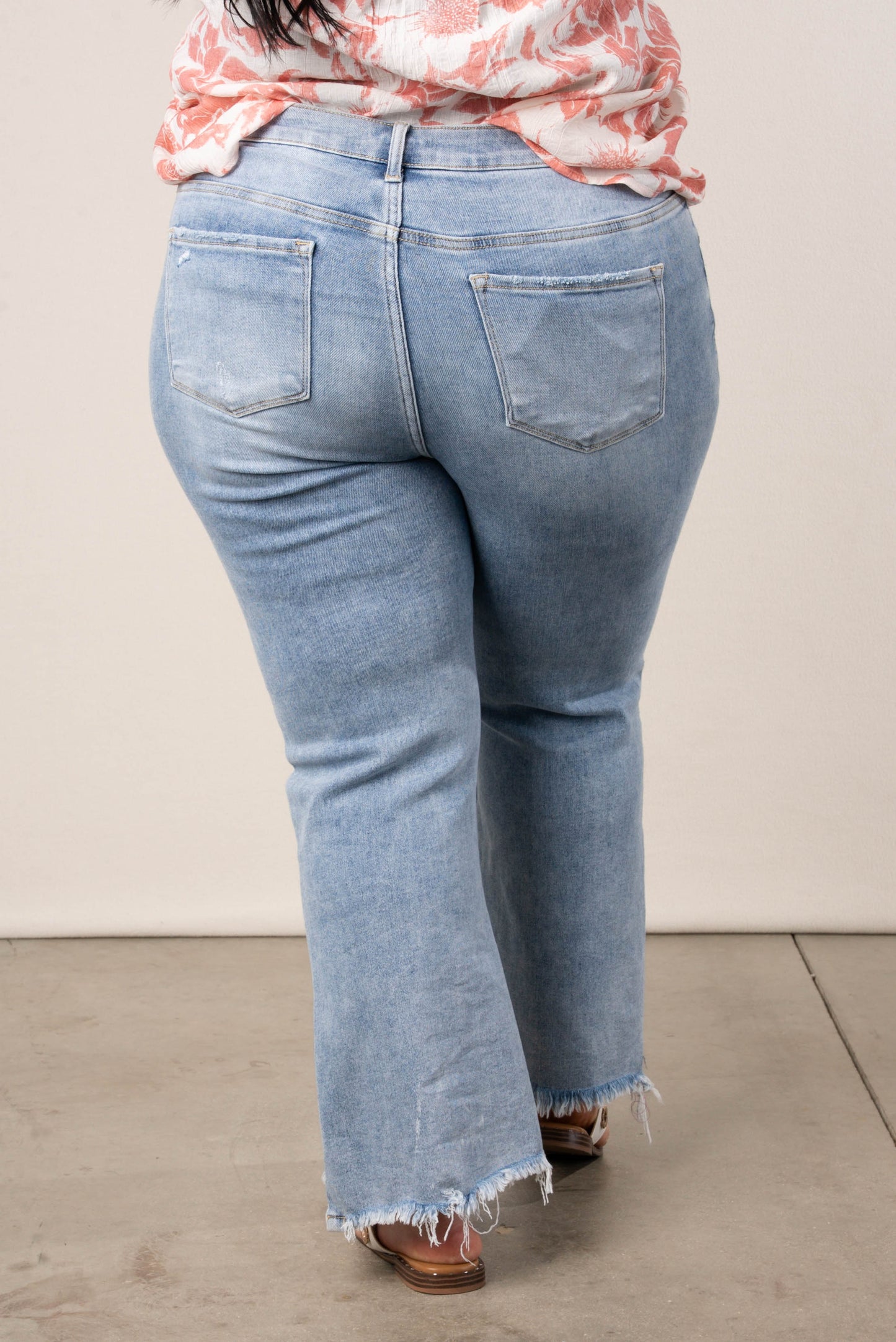 Risen High Rise Crop Flare Jeans *Final Sale*