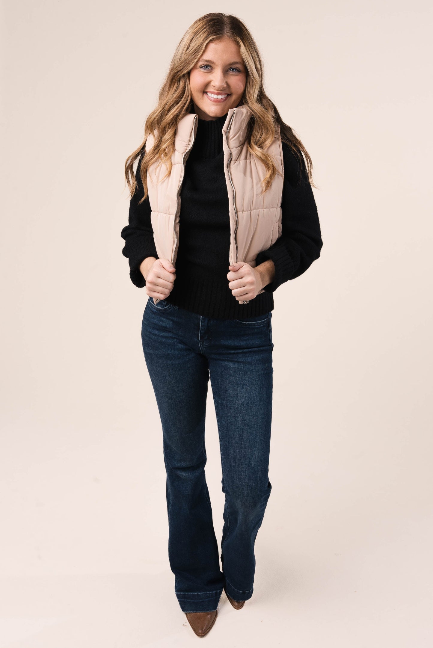 High Neck Puffer Vest *Final Sale*