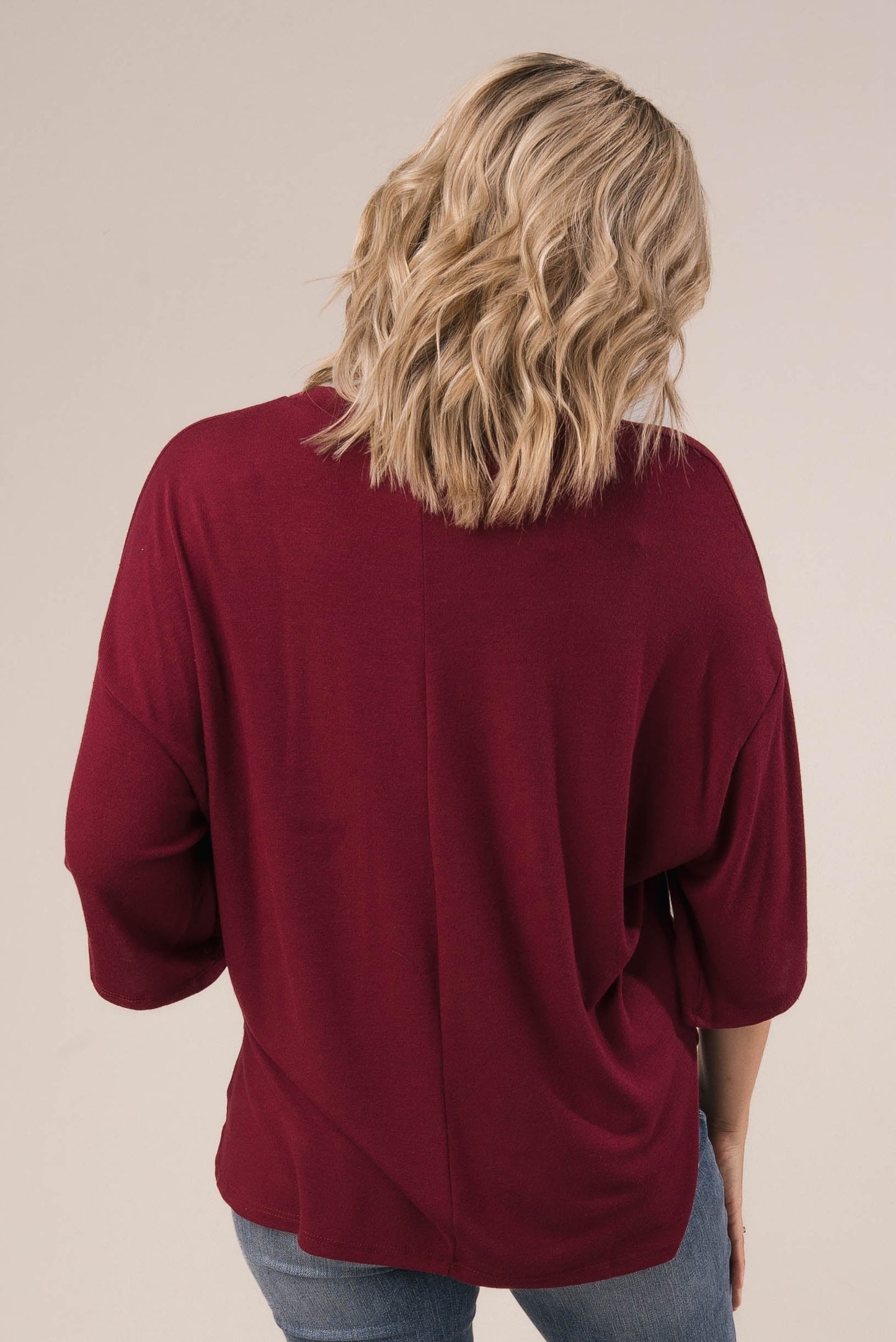 Hacci Knit Tab Sleeve Top *Final Sale*