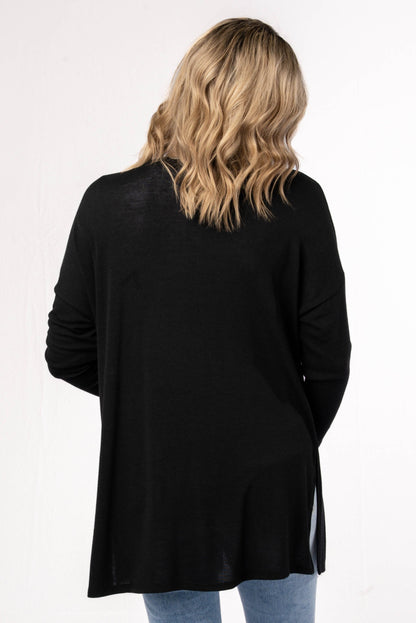 Lightweight Open Front Cardigan