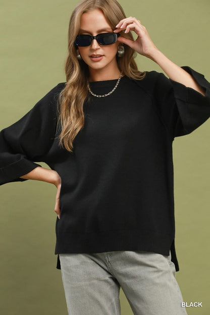 Cool Intentions Wide Raglan Sleeve Sweater