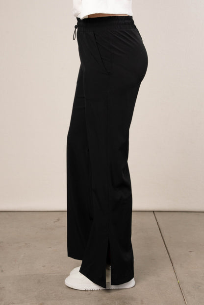 Toggle Waist Split Hem Lounge Pants