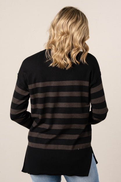 Emily Striped Pocket Sweater