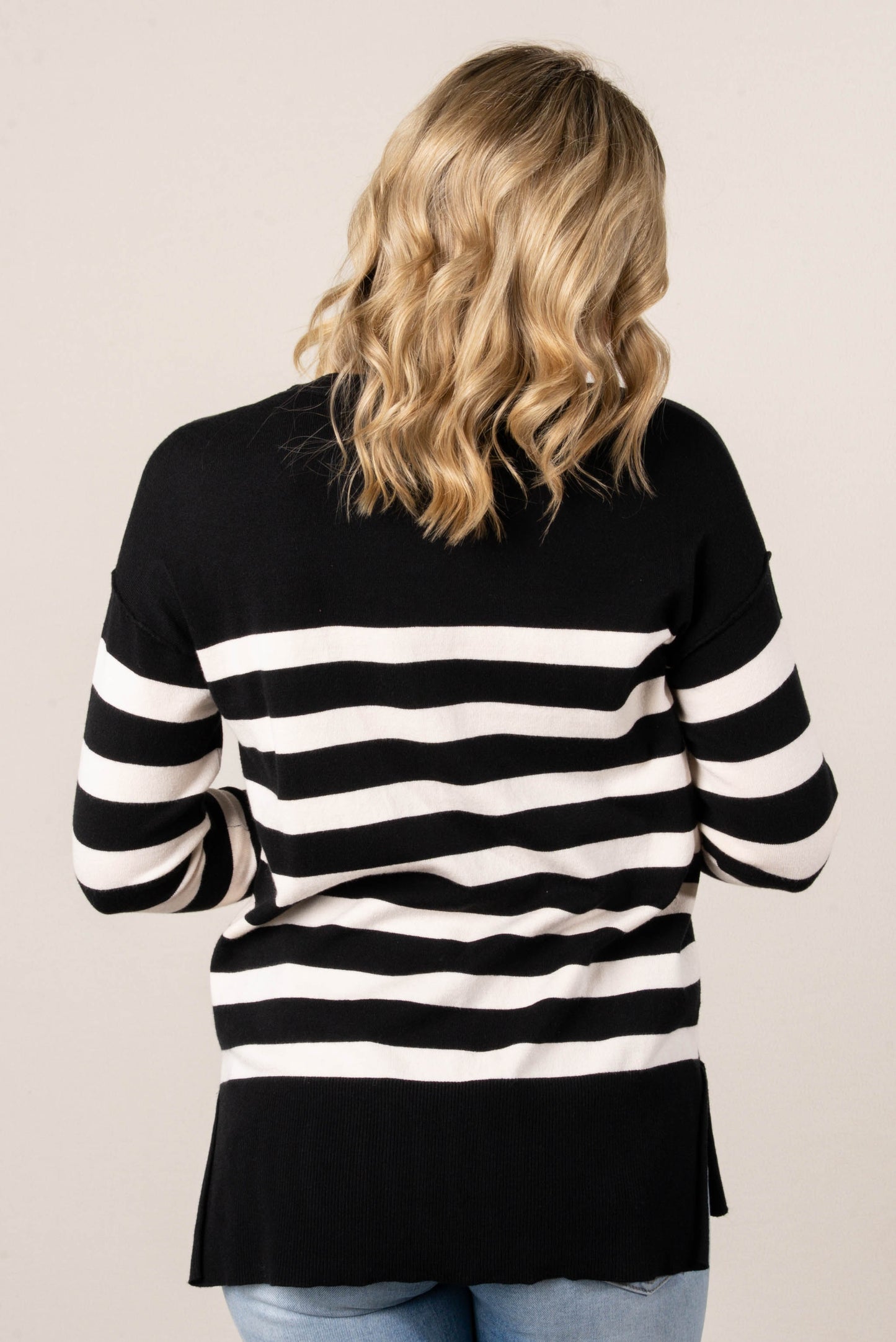 Emily Striped Pocket Sweater