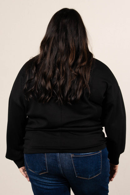 Half Snap Drawstring Pullover