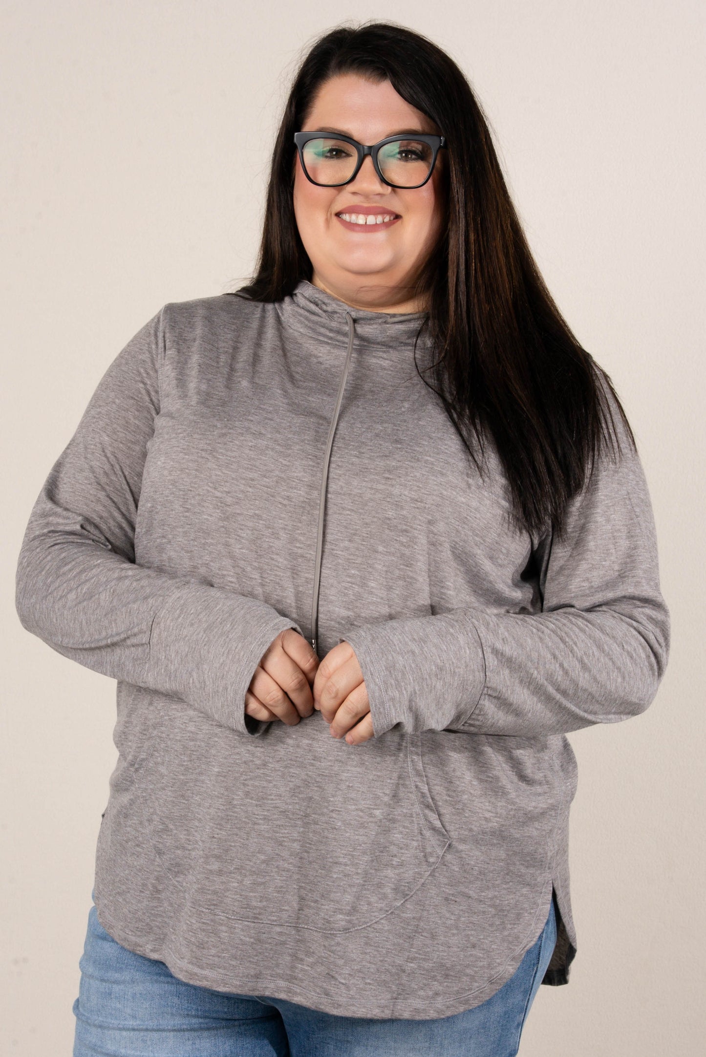Thumbhole Cuff Hooded Pullover
