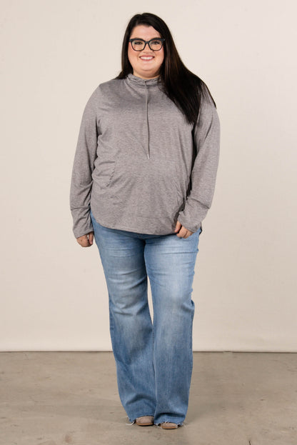 Thumbhole Cuff Hooded Pullover