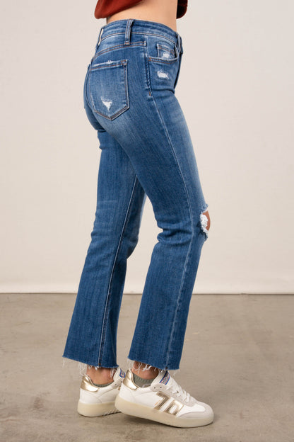 Lovervet High Rise Crop Flare Jeans