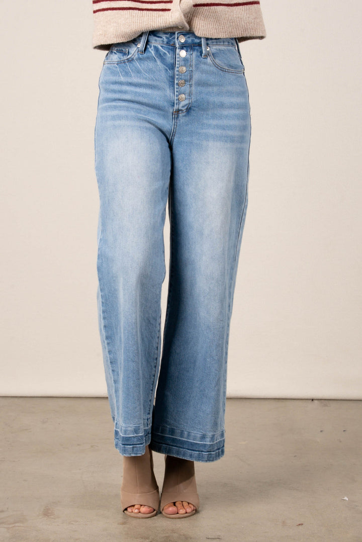 High Rise Wide Leg Jeans