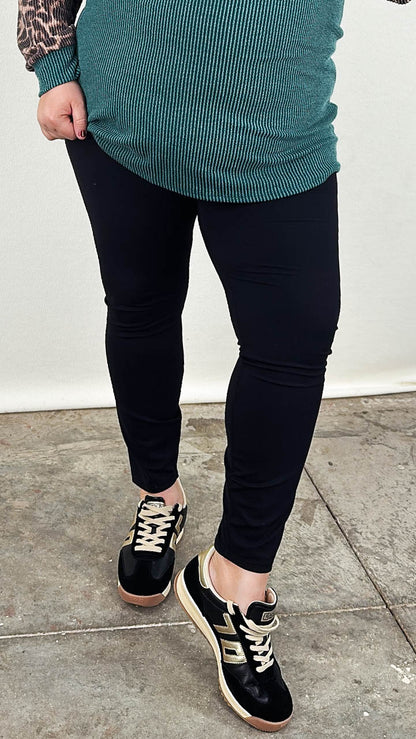 High Waist Athleisure Ankle Leggings