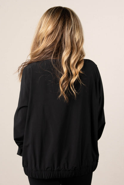 Textured Half Zip Athleisure Pullover