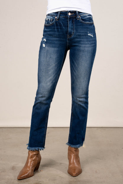 Zenana | Layla High Rise Crop Straight Leg Jeans