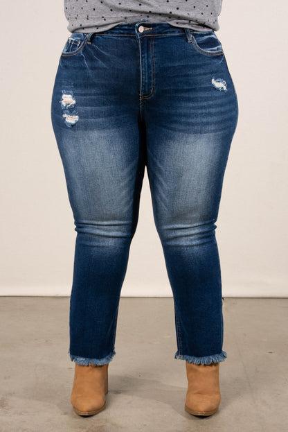 Zenana | Layla High Rise Crop Straight Leg Jeans