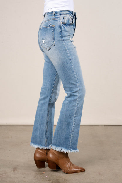Zenana | Layla High Rise Crop Straight Leg Jeans