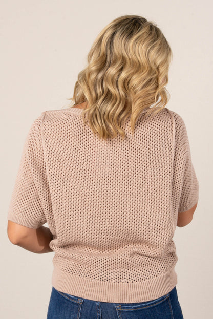 Open Knit Dolman Sweater