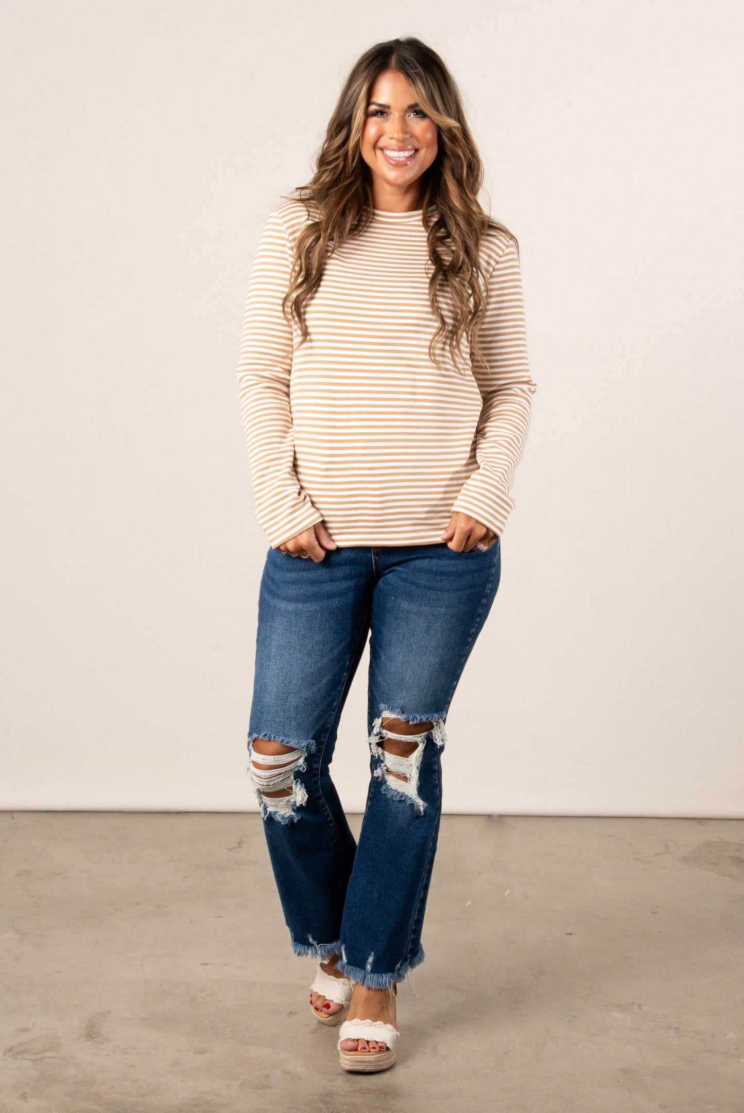 Striped Longe Sleeve Top