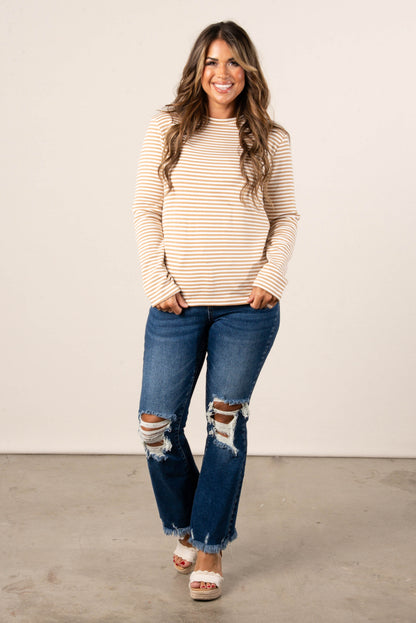 Striped Longe Sleeve Top
