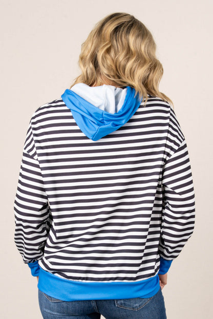 Georgia Mae Striped Hooded Pullover