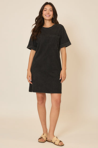 Washed Cotton T-Shirt Dress *Final Sale*