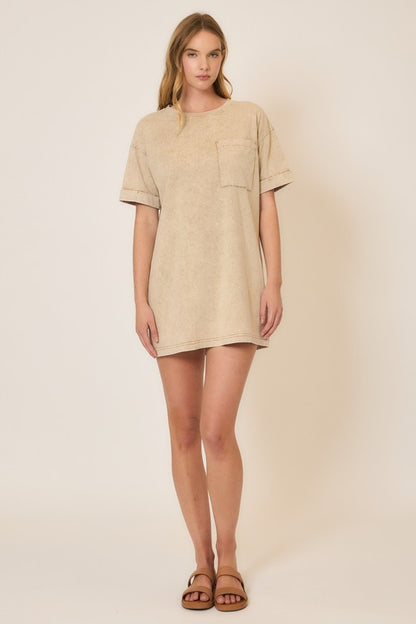 Washed Cotton T-Shirt Dress *Final Sale*