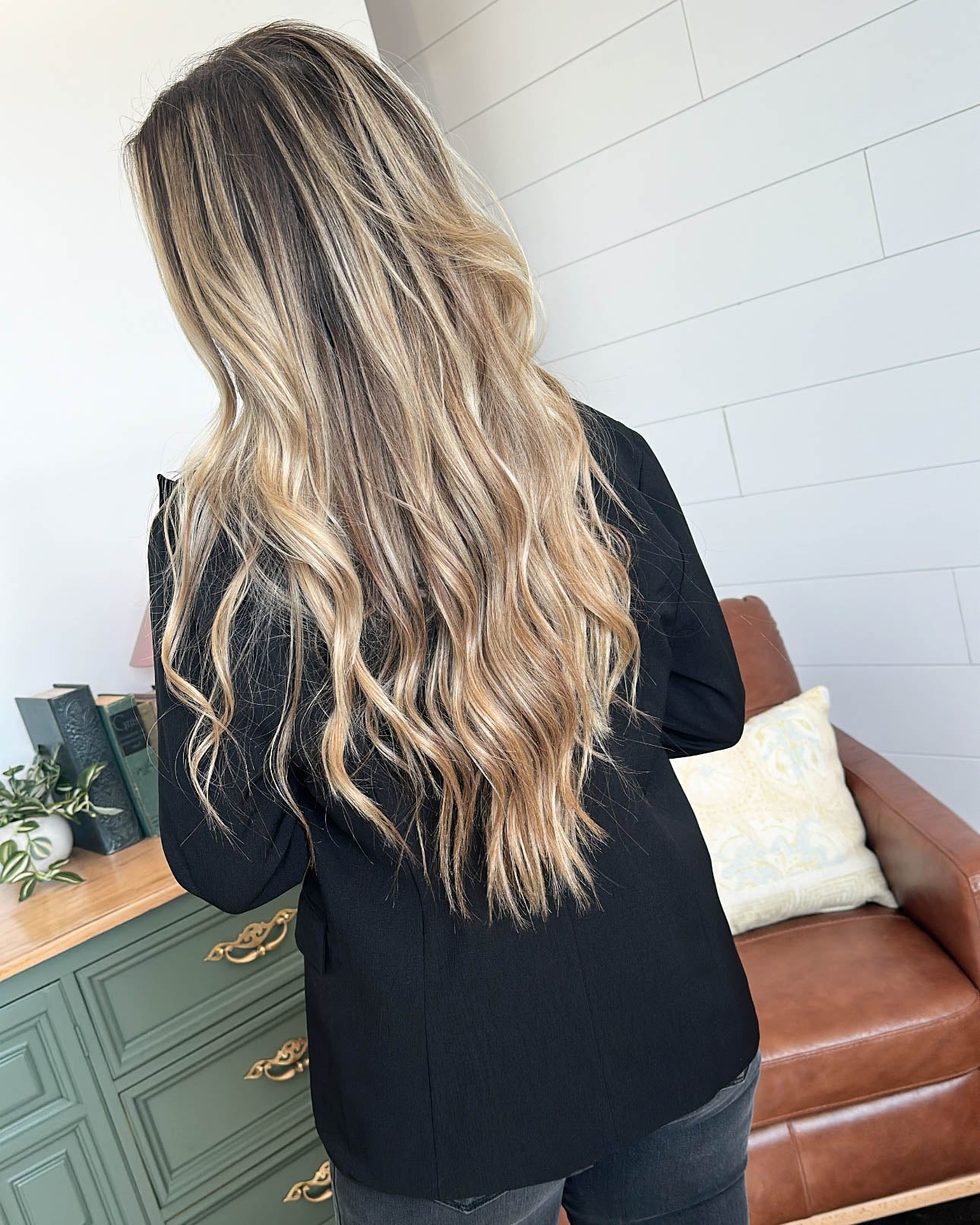 Gathered Sleeve Blazer