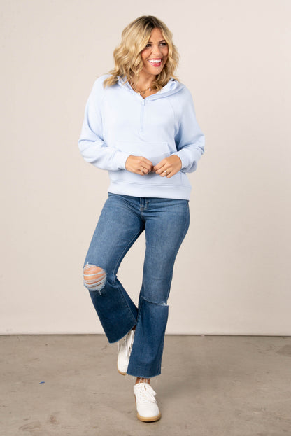 Scuba Half Zip Hooded Pullover