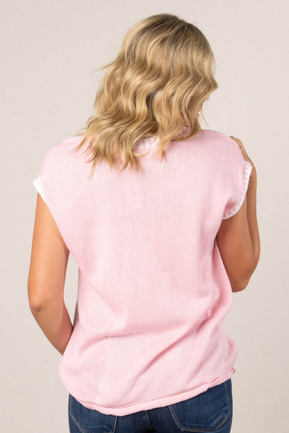 Georgia Mae Contrast Trim Knit Top