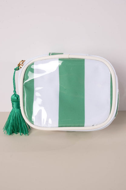 Georgia Mae Striped Travel Jewelry Case