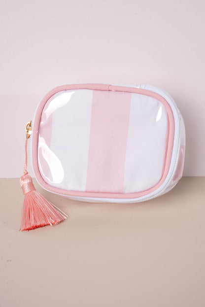 Georgia Mae Striped Travel Jewelry Case