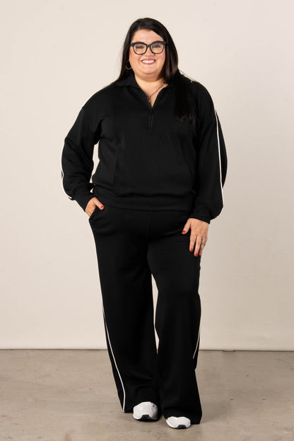 Scuba Piping Detail Loungewear Set