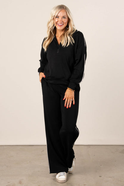 Scuba Piping Detail Loungewear Set