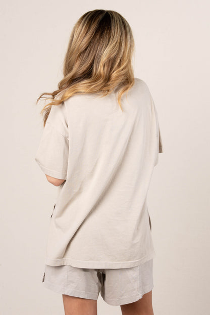 Addy Mae Mineral Washed Tee + Shorts Set