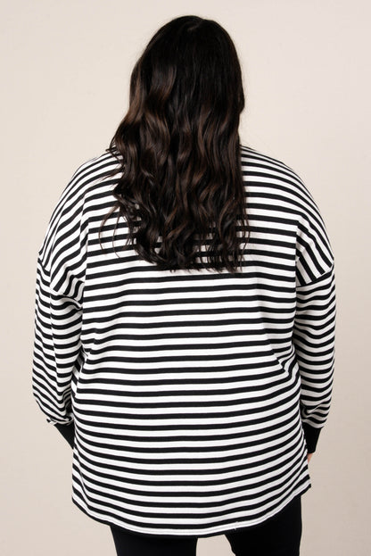 Terri Striped Top Stitch Top