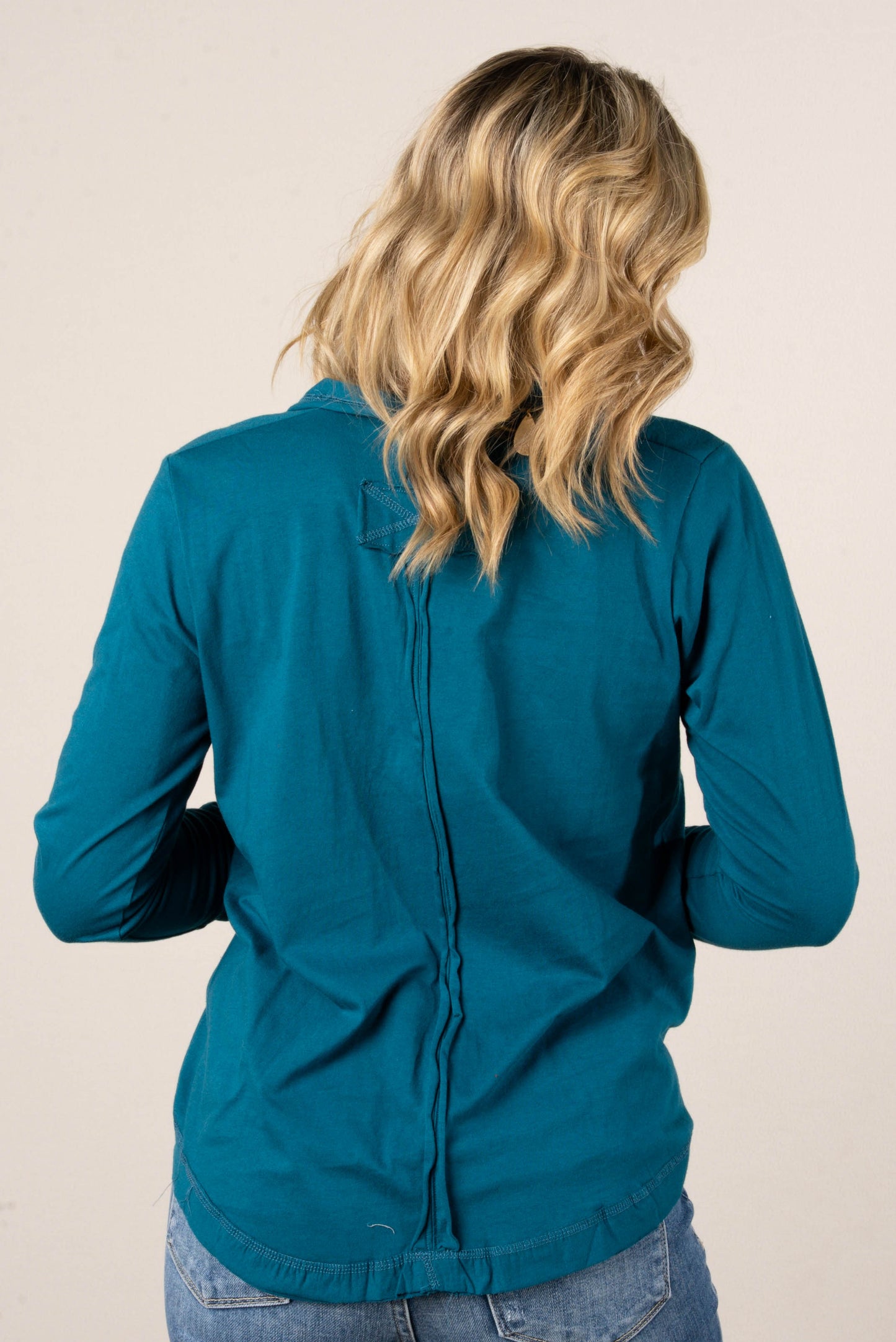 Megan Thumbhole Cuff Henley Top