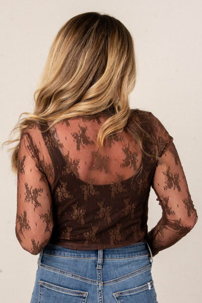 Eden Sheer Lace Layering Top