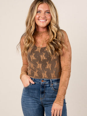 Eden Sheer Lace Layering Top