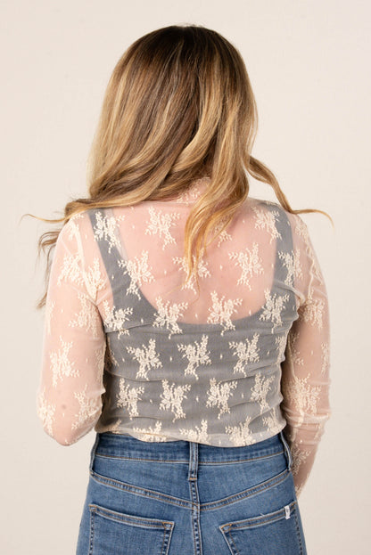 Eden Sheer Lace Layering Top