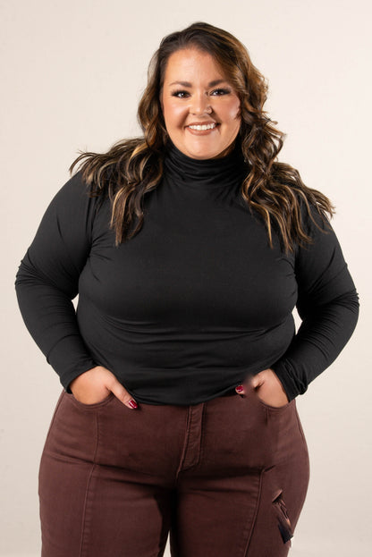 Cora Essential Microfiber Turtleneck Top