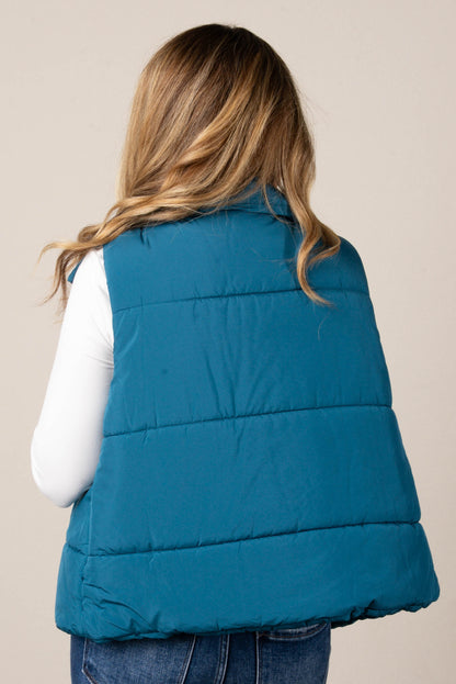 Skylar High Neck Puffer Vest