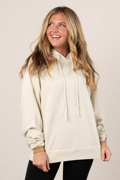 Andi Washed French Terry Hooded Pullover