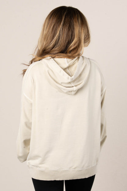 Andi Washed French Terry Hooded Pullover