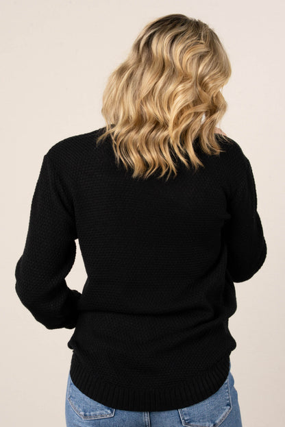 Marta Textured Knit Sweater