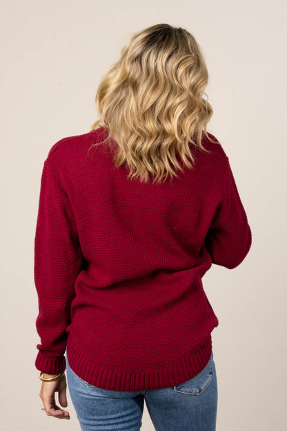 Marta Textured Knit Sweater