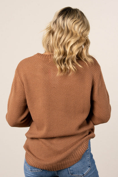 Marta Textured Knit Sweater