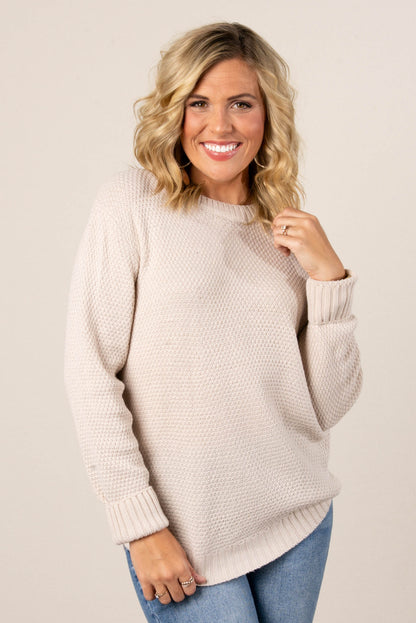 Marta Textured Knit Sweater