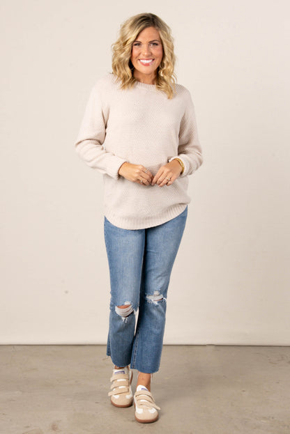 Marta Textured Knit Sweater