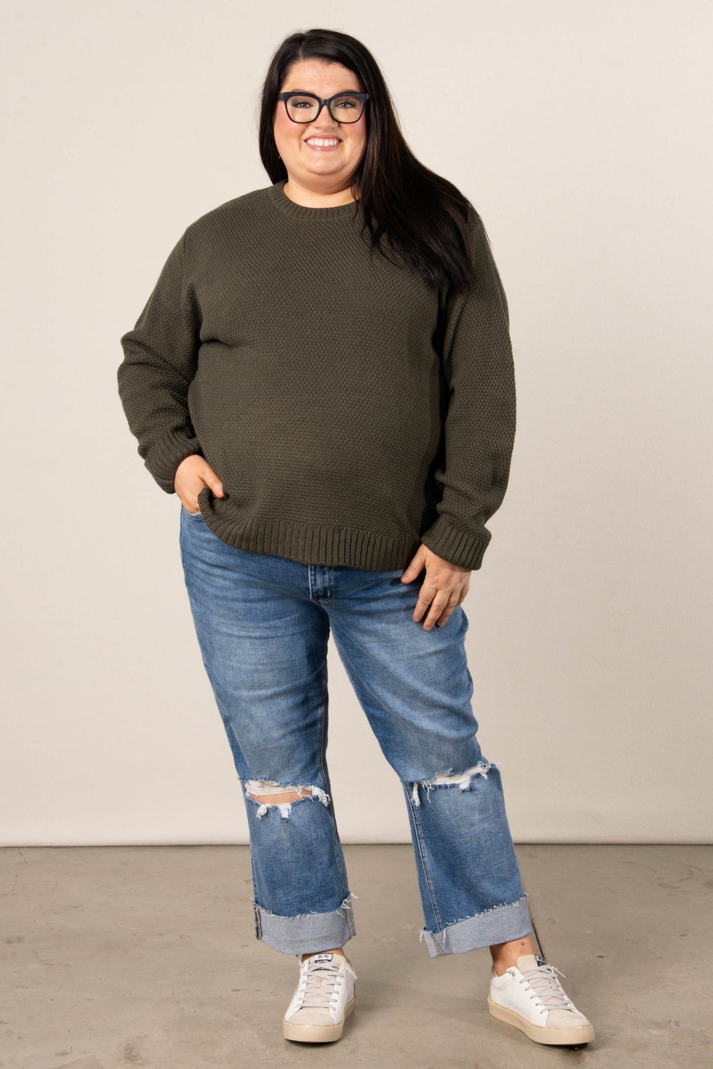 Marta Textured Knit Sweater