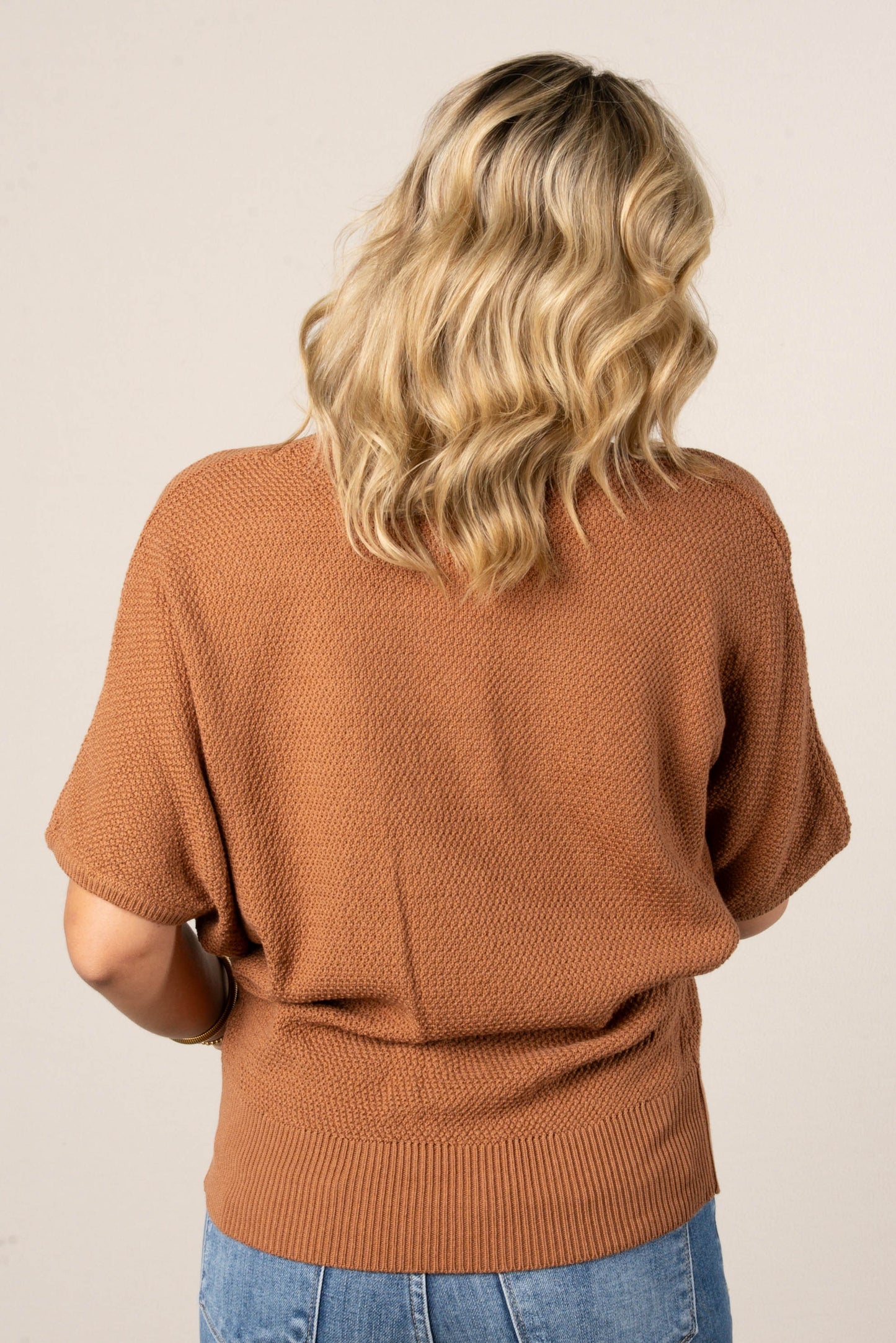 Winnie Textured Knit Dolman Sweater