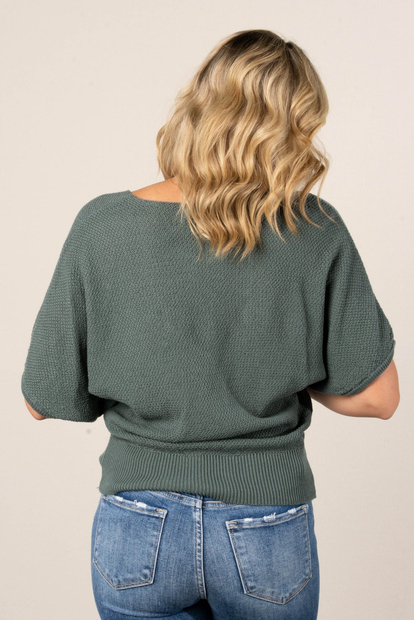 Winnie Textured Knit Dolman Sweater