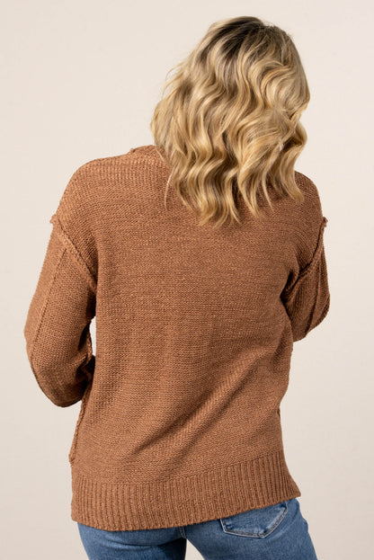 Tawnie Exposed Seam Sweater